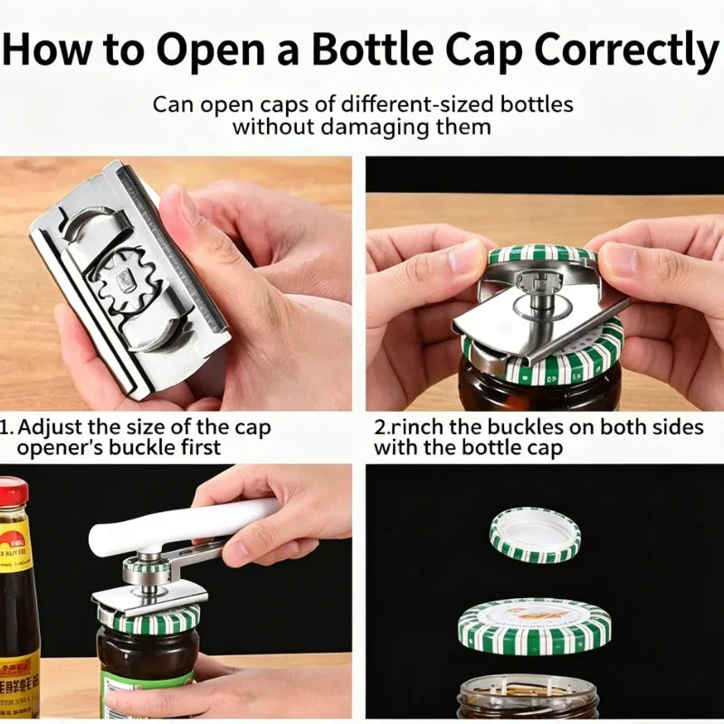 Effortless Jar and Bottle Opener